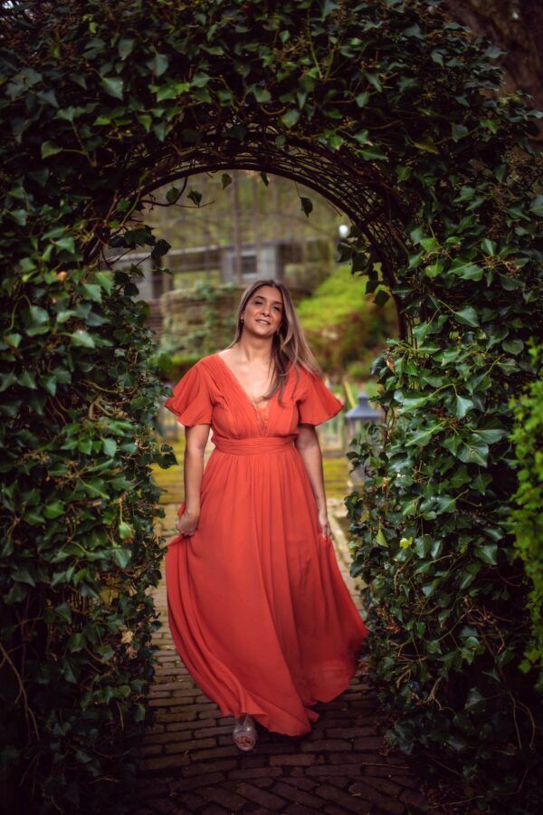 Robe de cérémonie Moana - Rouille - 42 à 48 – Image 2