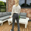 Jeans flare 079 - Gris – Image 3