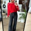 Jeans flare Louise - Gris foncé – Image 2