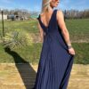 Robe de cérémonie Victoria - Bleu marine – Image 2