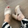 Mules à talon Josie - Beige – Image 2