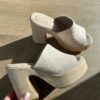 Mules à talon Josie - Beige – Image 5