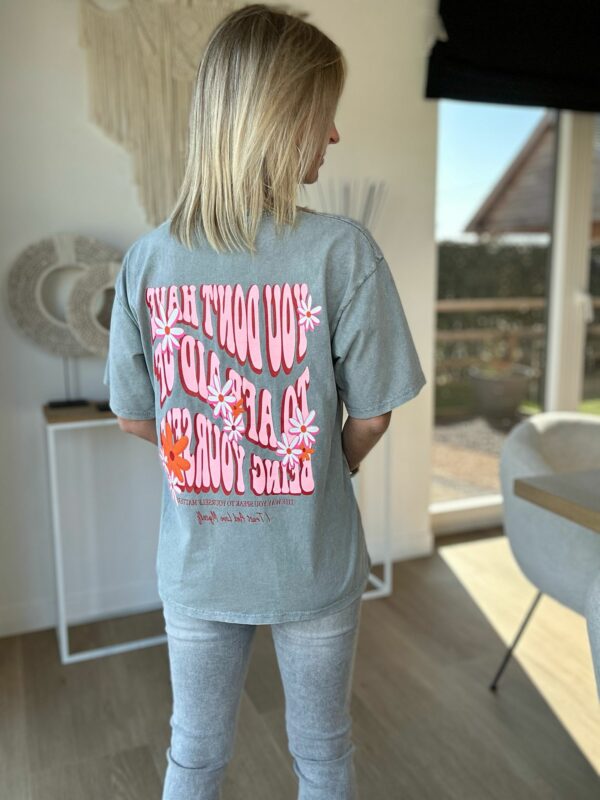 T-shirt Yourself - Gris – Image 5