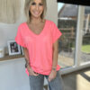T-shirt Miami Beach - Corail fluo – Image 3