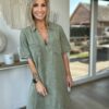 Robe en jeans Klara - Kaki – Image 3
