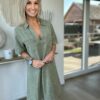 Robe en jeans Klara - Kaki – Image 6