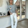 Pantalon flare - Blanc – Image 3
