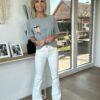 Pantalon flare - Blanc – Image 2