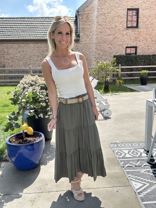 Jupe Loredana - Kaki – Image 2