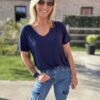 T-shirt Joana - Marine – Image 2