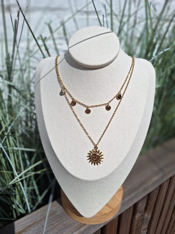 Collier double soleil – Image 3