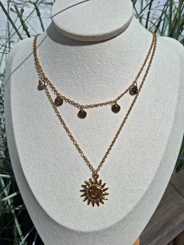 Collier double soleil – Image 2