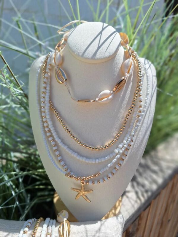 Ensemble collier et bracelet coquillage – Image 3