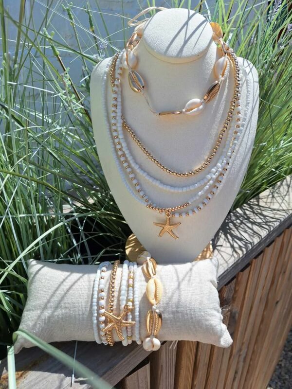 Ensemble collier et bracelet coquillage – Image 4