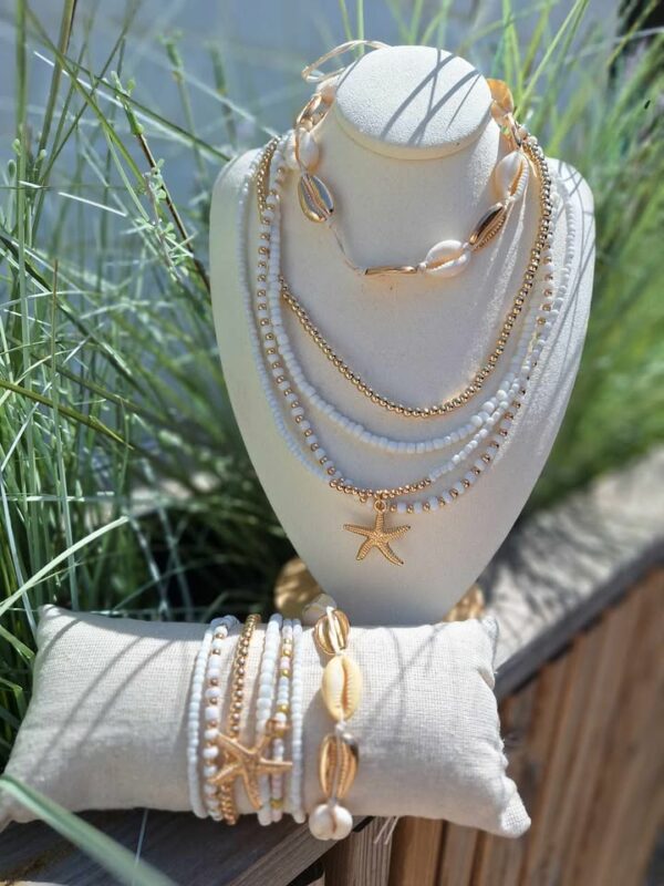 Ensemble collier et bracelet coquillage – Image 5