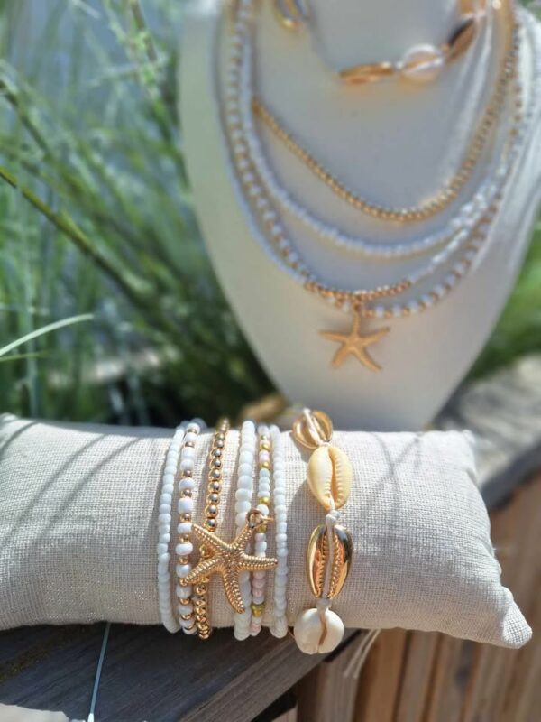 Ensemble collier et bracelet coquillage – Image 2