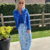 Veste en jeans Chica - Bleu roi – Image 3