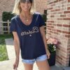 T-shirt Toti - Bleu marine – Image 4