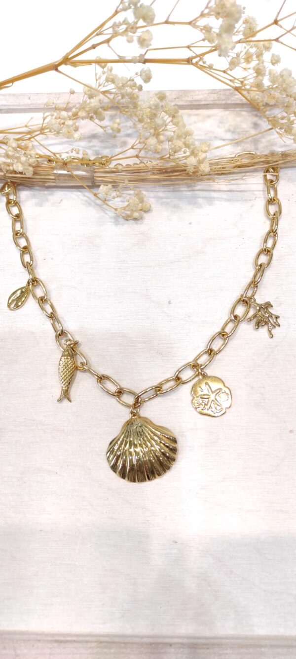 Collier grosse chaine Coquillage – Image 2