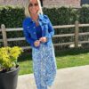 Veste en jeans Chica - Bleu roi – Image 4