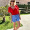T-shirt Joana - Rouge – Image 4
