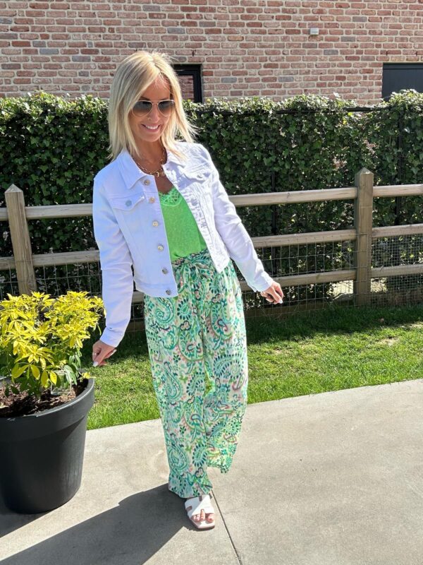 Veste en jeans 6291- Blanche – Image 4
