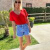 T-shirt Joana - Rouge – Image 3