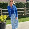Veste en jeans Chica - Bleu roi – Image 2