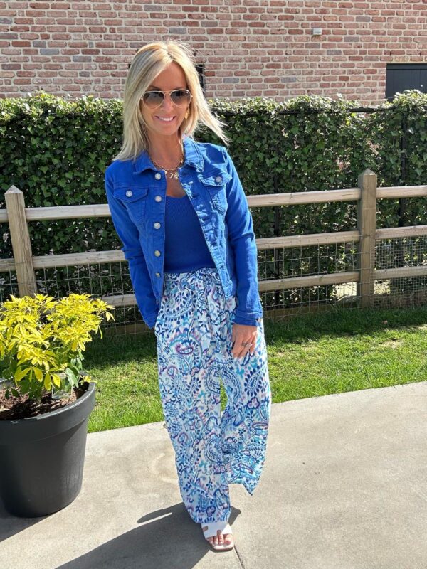 N°12B Veste en jeans Chica - Bleu roi – Image 2