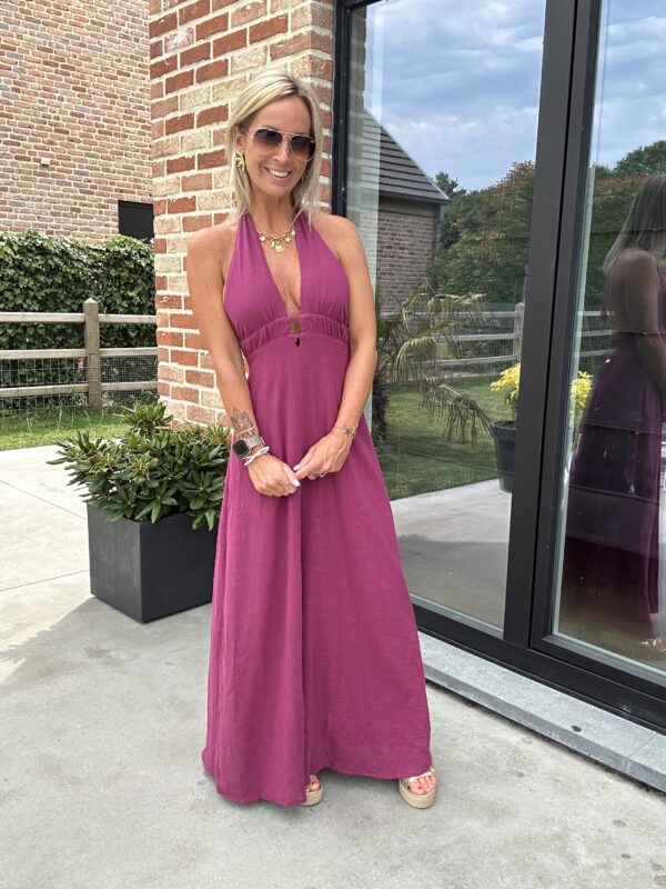 Robe Lilia - Aubergine – Image 4