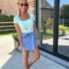 T-shirt Davy - Aqua – Image 4