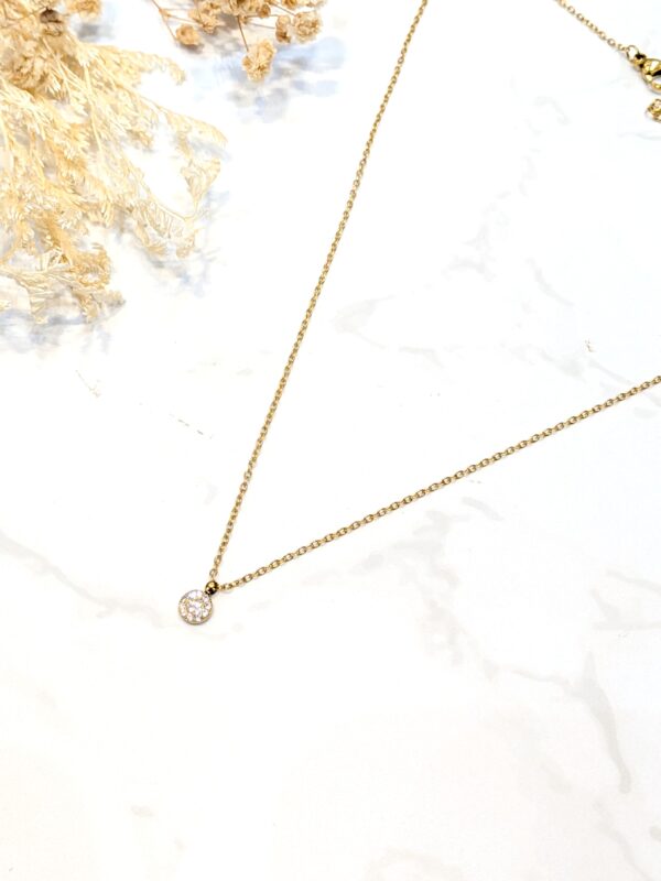 Collier rond strass – Image 2