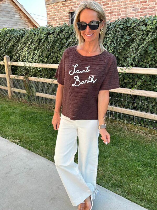 N°21 Pull Saint Barth - Choco – Image 3